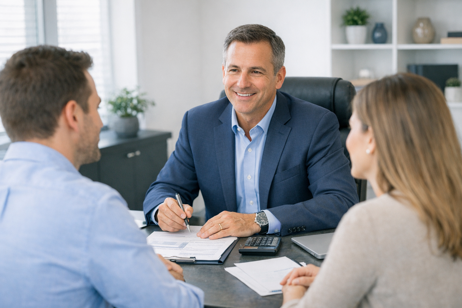 Professional CPA Consultant in Modern Office Setting